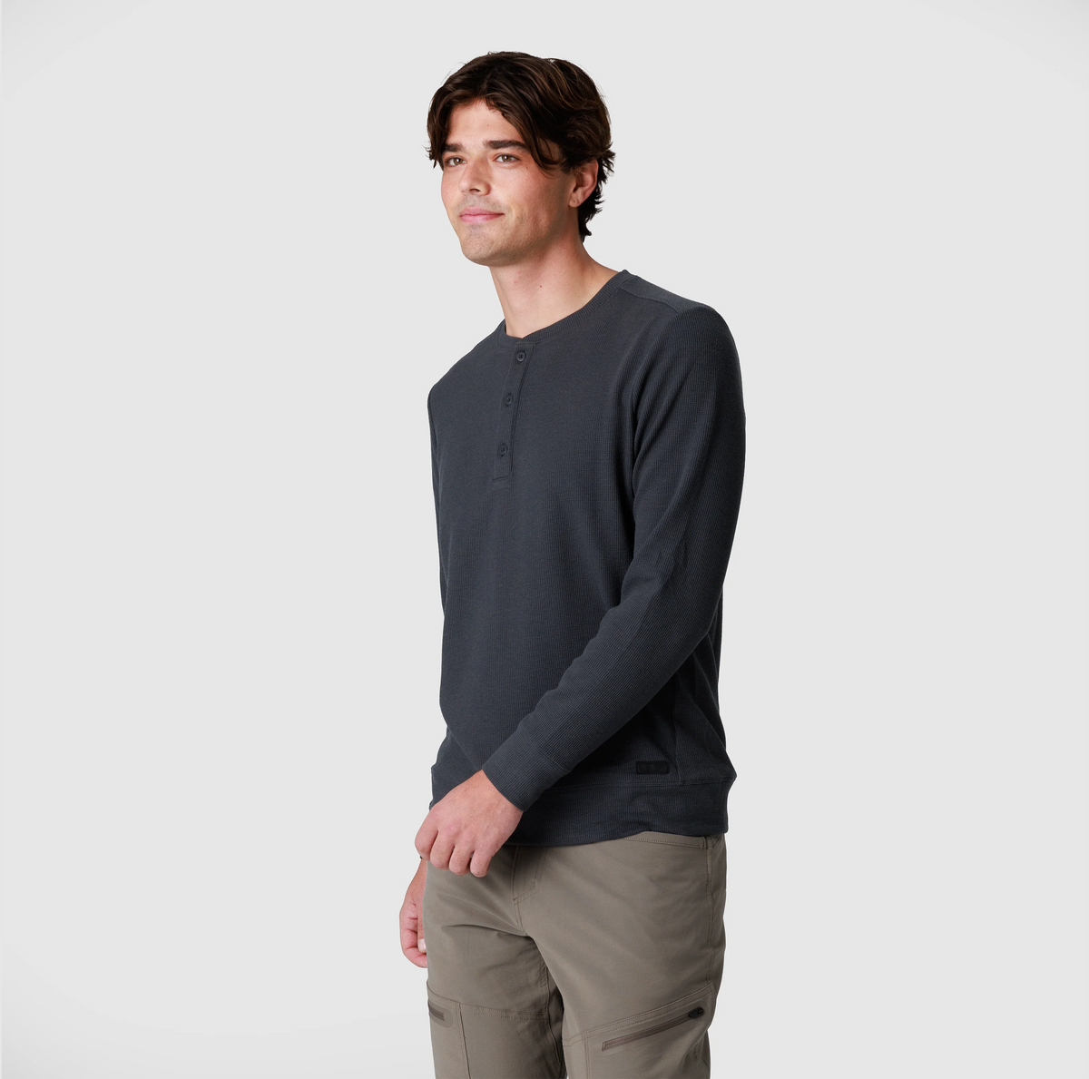Men's Eclipse Waffle Long Sleeve Henley