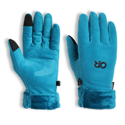 Women's Fuzzy Sensor Glove