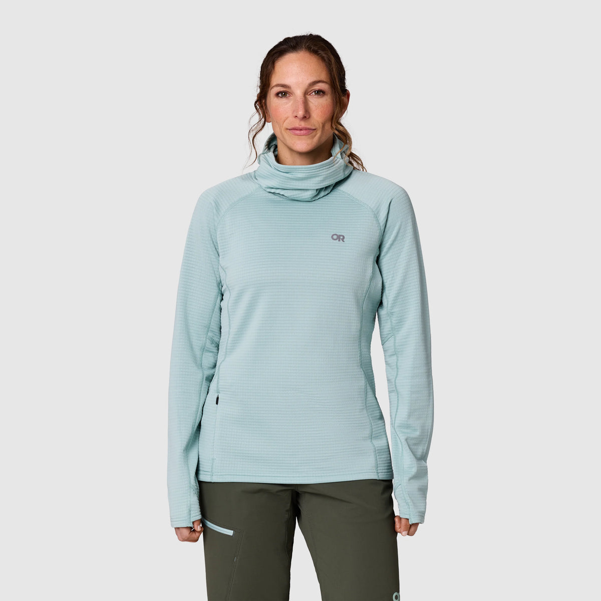 Women's Vigor Grid Fleece Pullover Hoodie