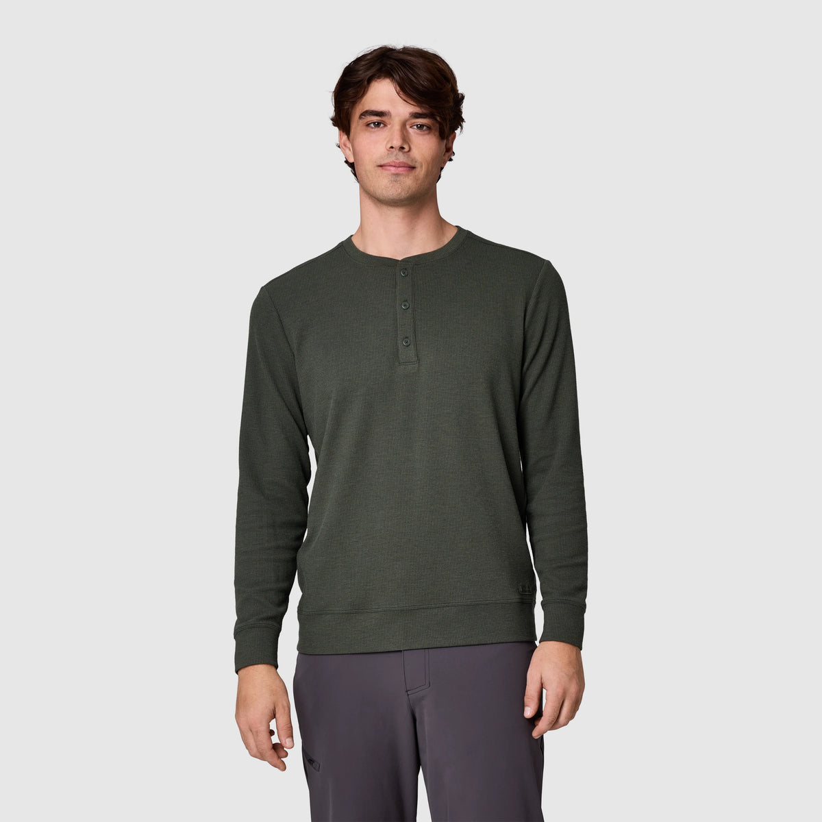 Men's Eclipse Waffle Long Sleeve Henley